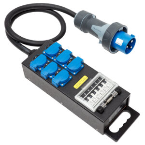 Verteiler 32A/230V - 6x Schuko